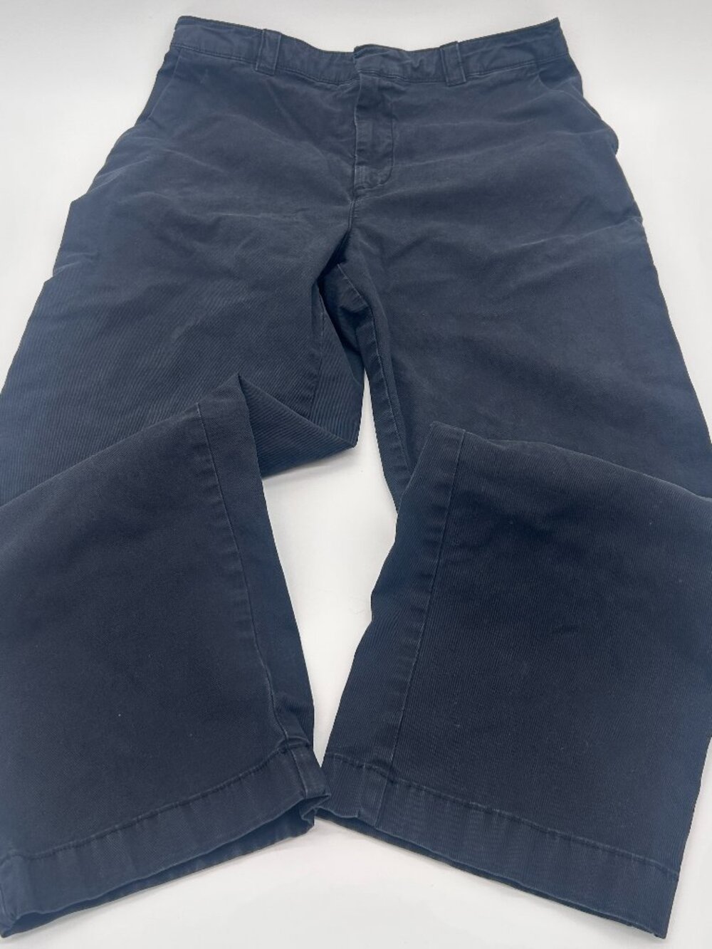 GAP Straight Up Khaki Pants Womens Sz 10 Navy High Rise Straight Casual Academia